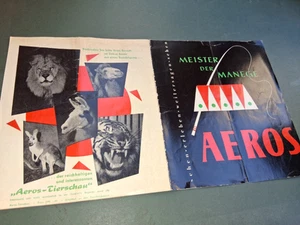 1964 DDR programm ZIRKUS AEROS circus dompteur URSULA BÖTTCHER tamer program - Bild 1 von 5