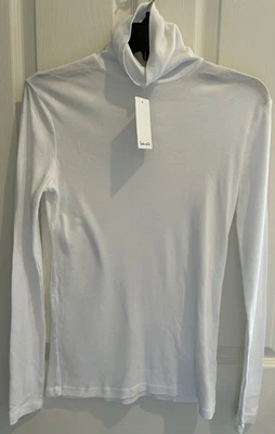 NUEVO CON ETIQUETAS Esplendid Mujer Cuello Alto Blanco Manga Larga Talla Pequeña Foto 1 de 4