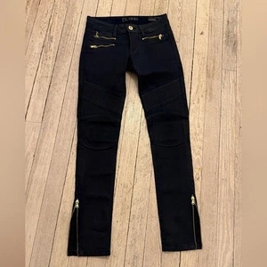 DL1961 Damen Dark Wash Runway Collection Zipper Detail Hazel Skinny Jeans - Bild 1 von 5