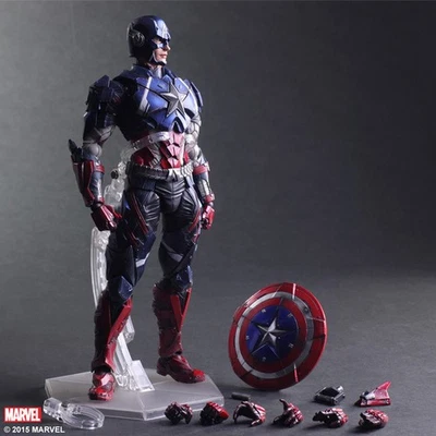 Movie Avengers Play Arts Kai Captain America Figur 25CM Spielzeug Sammlung - Bild 1 von 4