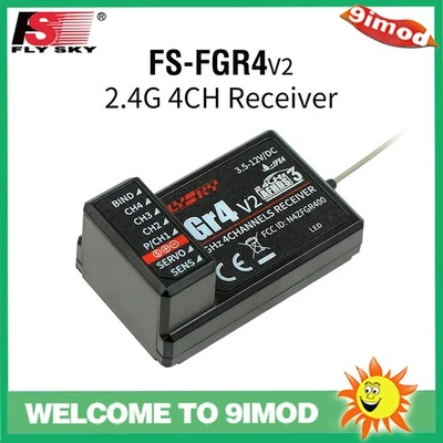 Flysky FGR4 FS-FGR4 Receiver 4CH 2.4G Can Be PPM/IBUS for FS-FG4 RC Transmitter - Bild 1 von 4