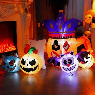 Inflatable Display Santa Christmas Holiday Decor Halloween Inflatables Outdoor👻 - Image 1 of 4