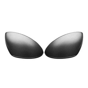 2018-2024 Cayenne Twill Matte Black New Carbon Fiber Side View Mirror Cover - Picture 1 of 13