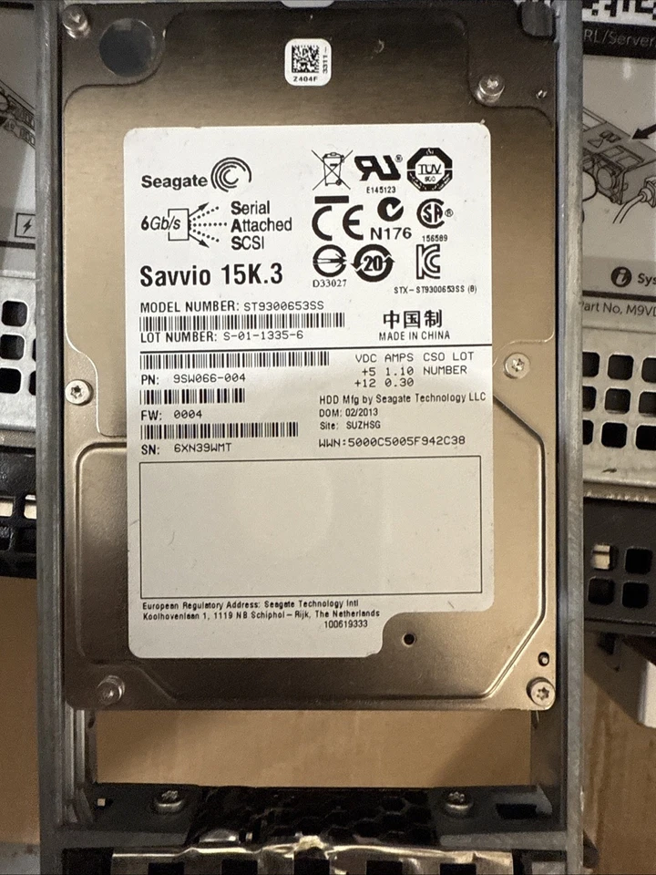 Dell Savvio 15K.3 2.5" SAS 300GB HDD ST9146853SS, Hot-Swap with Tray - Image 1 of 1