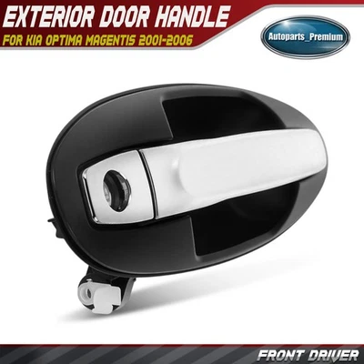 Manija de puerta exterior delantera izquierda con orificio para llave para Kia Optima 01-05 Magentis 01-06 Foto 1 de 4