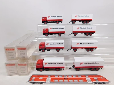 4X Wiking H0 1:87 27 468 Fernlastzug DAF 3300 Martinair Mint Box #DD516-0,5 - Immagine 1 di 4