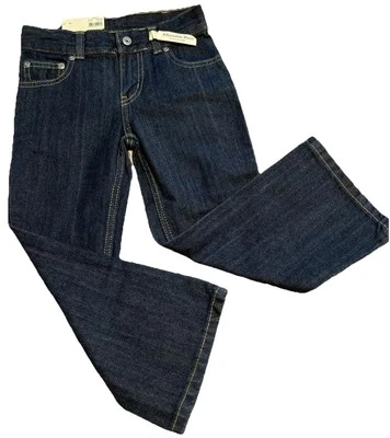 Faded Glory загрузки вырез джинсовой ткани темно-синие джинсы брюки размер 5-новый с Ярлыками - Изображение 1 из 4