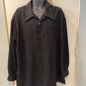 Bazzi Hombre XXL Negro Manga Larga 100% Poliéster CamisaLigera Chaqueta Bolsillo Frontal - Imagen 1 de 11