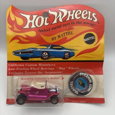 Hot Wheels Redline Hot Heap 1968 - Paquete blister sellado - Rosa cremoso - EE. UU. Foto 1 de 4