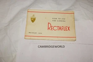 RECTAFLEX INSTRUCTION MANUAL GUIDE BOOK ORIGINAL PRITED in ITALY - Picture 1 of 1