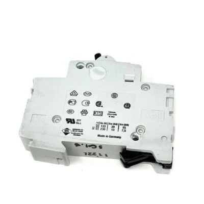 ABB S201-C1.6 Miniature Circuit Breaker 1 Pole, Type C 1.6 Amps 6kA Capacity - Image 1 of 3