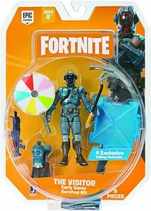 FORTNITE THE VISITOR ACTION FIGURE EARLY GAME SURVIVAL KIT JAZWARES MOSC 4" 2019 - Picture 1 of 6