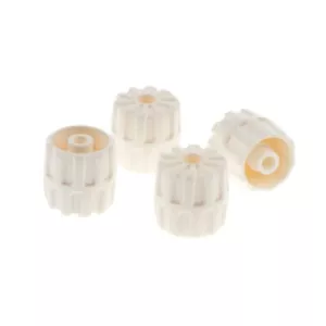 4x Lego Hard Plastic Wheel 22x24 White Small Car Set 6983 6898 1704 6118 - Picture 1 of 1