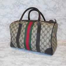 Gucci GG  Mini Boston hand Bag Sherry Line PVC leather  from Japan 0173