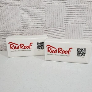 2 Packungen Red Roof Inn Motel Hotel unbenutzt Reise Tasche Stoff Sammler Artikel HTF - Bild 1 von 3