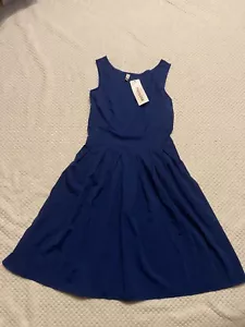 Favolook Women Sleeveless Pleated Dress, Blue, Size S - Picture 1 of 4