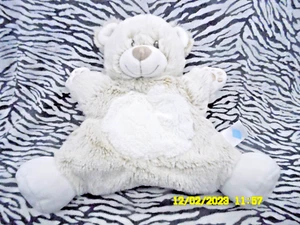 CK/ TEX BABY  DOUDOU  MARIONNETTE OURS BEIGE MARRON EMPREINTE 25CM ETAT NEUF - Picture 1 of 3