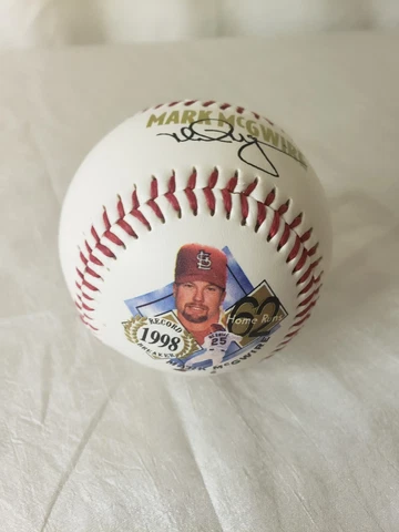 1998 Mark McGwire 62 Home Runs Fotoball Souvenir baseball Ball Cover