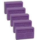 5 x 125g Bars - Violet Scented French Soap with Organic Shea Butter