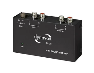 Dynavox TC-20 Phono Pre-amplifier Black MM External Power Supply Metal Housing - Picture 1 of 8