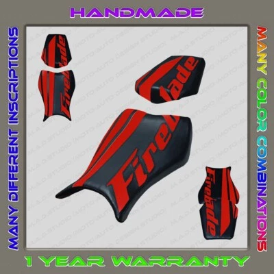 Funda de asiento diseño personalizado (negro+rojo) HONDA CBR1000RR Fireblade 2008-2016 Foto 1 de 4