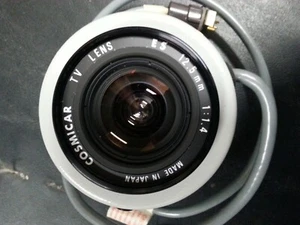 Vintage Cosmicar CCTV/Fernsehkamera Objektiv ES 12,5 mm 1:1,4 Japan - Bild 1 von 9