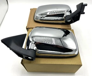 Chrome Mirror Set FOR 86 -93 Mazda B2000 B2200 Pickup PAIR - Picture 1 of 6
