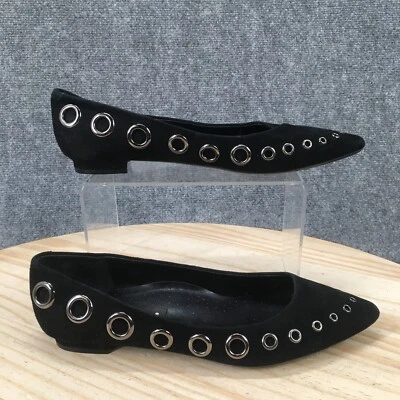 Vaneli Shoes Womens 7 M Subira Ballet Flats Slip On Comfort Pointed Black Suede - Image 1 of 4