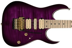 Guitar Skin Electric Axe Wrap Re-skin Vinyl Deep Purple Flame Fade Pattern 870 - Picture 1 of 13
