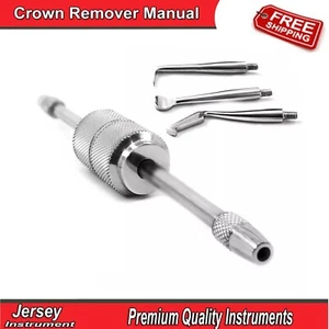 Dental Crown Remover Manual Crowns Bridge Removal Restorative Tools With 3 Tips - Bild 1 von 4