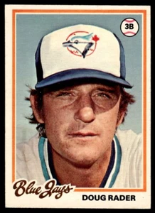 1978 O-Pee-Chee Doug Rader Toronto Blue Jays #166 R98 - Picture 1 of 2