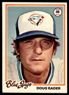 1978 O-Pee-Chee Doug Rader Toronto Blue Jays #166 R98 - Image 1 of 2