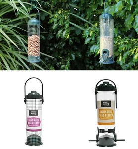 2 X Wild Bird Feeder Garden Hanging Fat Ball Seed Nut Peanut Feeders - Picture 1 of 11
