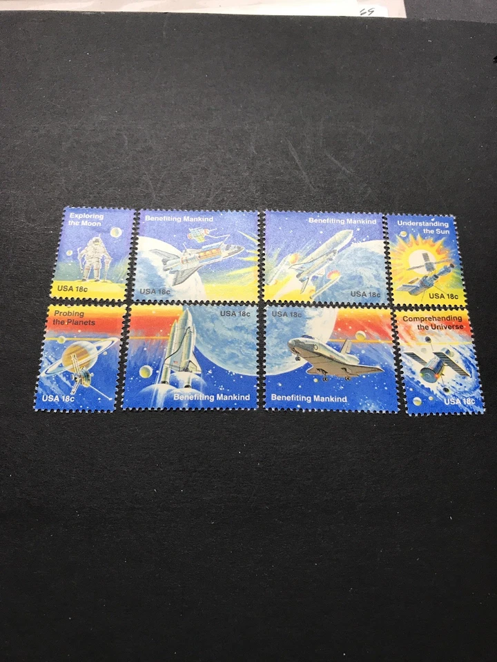Scott #1912-19 Space Achievements 18c Set of 8 Singles 1981 Mint NH(et) - Image 1 of 1