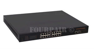 18-Port (16 PoE + 2 Gigabit + 2 SFP) Web Smart Rack Mount Switch 802.3AT 250W - Picture 1 of 1