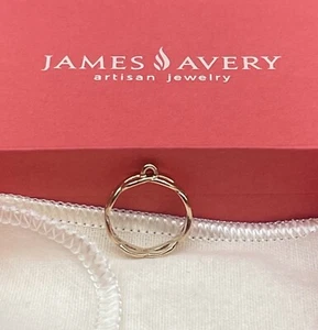 Anillo colgante James Avery de oro amarillo de 14 k alambre trenzado/talla 5 - Imagen 1 de 10