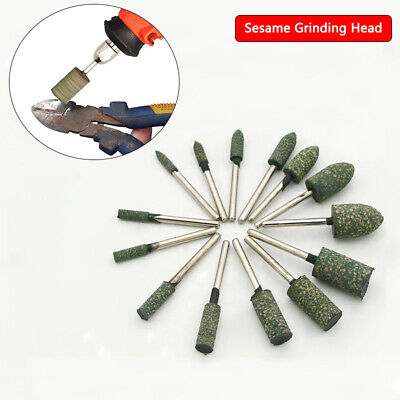 New 30x Rubber Sesame Grinding Head Polishing Burr Bit Cylinder Derusting 3-12mm • 7.80£