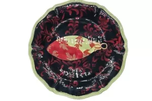 Holiday Splendor Serving Plate XMAS Certified International Patricia Brubaker - Picture 1 of 9