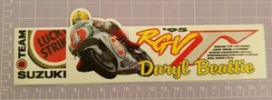 Lucky Strike Team Suzuki '95 RGV Daryl Beattie Sticker 20cm x 6.5cm approx As pe - Picture 1 of 1