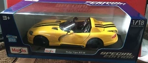 Maisto Dodge Viper RT/10 (Yellow w/Black Stripe) Special Edition - Picture 1 of 5