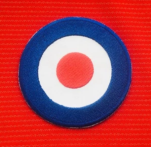 VESPA BRIGHTON MOD RALLY RAF TARGET SCOOTER LAMBRETTA IRON SEW ON PATCH BIKE 1 - Picture 1 of 1
