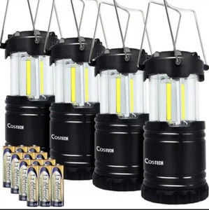 Set of 4 LED Camping Lantern, Ultra Bright Collapsible Portable Camping Lamp - Picture 1 of 5