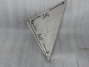 INCONEL 718 5-3/4 X 5-3/4 X .5 Triangle .525 actual  High temp alloy
