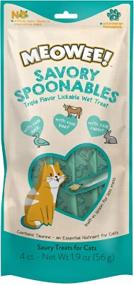 Savory Spoonables with Real Duck, Beef and Rabbit for Cats, 4 Count, Treat Your - Image 1 of 4
