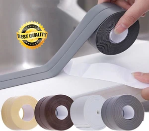 2Roll Kitchen Bathroom Sink Sealing Strip Waterproof Caulk Tape Self Adhesive AU - Picture 1 of 19