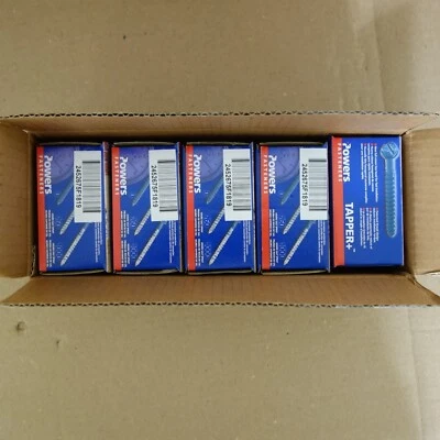 500 Qty 3/16 x 1-1/4 Flat Head Phillips Gimlet Point Concrete Screws. Drill Bit - Image 1 of 4