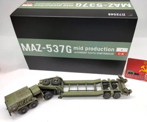 1/72 Russian MAZ-537G Tractor Truck +CHMZAP-5247G Semi-Trailer Diecast Model Neu in OVP - Bild 1 von 7