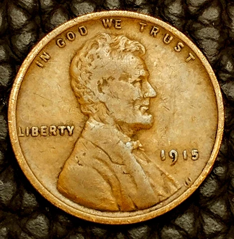 1915-P Lincoln Wheat Cent ~ FINE (F / FN) Condition ~ HARD TO FIND GRADE! Cover