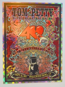 TOM PETTY HEARTBREAKERS - FINAL SHOW - LIZENZIERT - HOLLYWOOD 2017 - FOLIE - POSTER - Bild 1 von 5