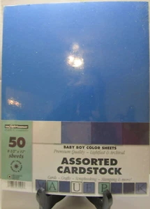 The Paper Company Acid Free Lignan Free Assorted Carstock - Baby Boy Colors - Picture 1 of 3